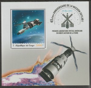 CONGO B - 2018 - Space, Skylab - Perf Min Sheet #1 - MNH - Private Issue