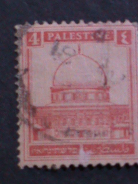 ​PALESTINE-1927-SC# 65 MOQUES OF OMAR-USED FANCY CANCEL VF 96 YEARS OLD