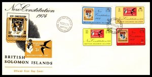 Solomon Islands 276-279 U/A FDC