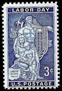 # 1082 MINT NEVER HINGED LABOR DAY