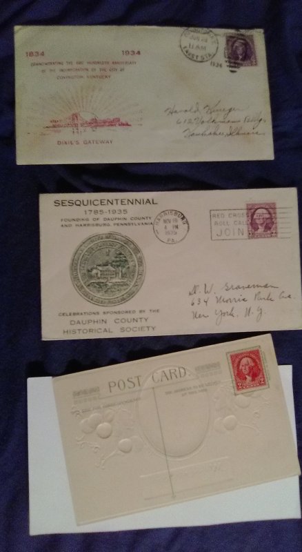 250+ covers! 60: CIVIL WAR &1800's ;WW I,WW II, FDC, first flight,airmail, RPO..