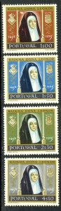 PORTUGAL 1958 QUEEN LEONOR Set Sc 840-843 MNH