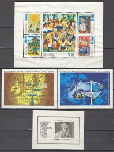 COLLECTION LOT OF #1053 GERMANY EAST 8 SHEETS & BOOKLETS 1972+