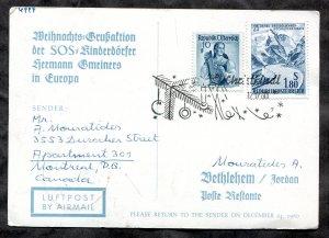 d174 - AUSTRIA 1960 Christkindl Postmark. Christmas Postcard