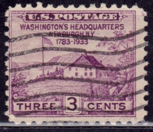 United States, 1933, Washington's Headquarters-150th Anniv., 3c, sc#727, used