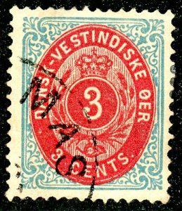 Danish West Indies, Scott #6, Used