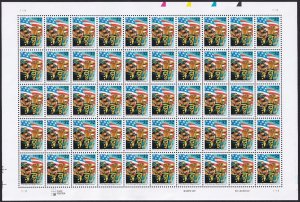 Scott #3153 The Stars And Stripes Forever Sheet of 50 Flag Stamps - MNH