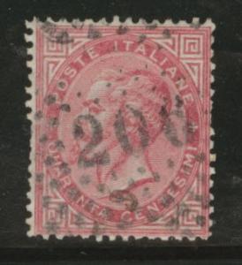 Italy Scott 31 carmine 40c King Victor Emmanuel CV$6 1863