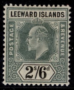 LEEWARD ISLANDS EDVII SG27, 2s 6d green & black, M MINT. Cat £32.
