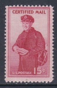 FA1 Certified Mail MNH