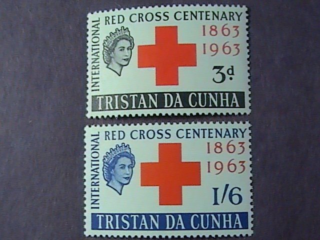 TRISTAN da CUNHA # 69-70 -MINT NEVER/HINGED-COMPLETE SET---QEII----1964