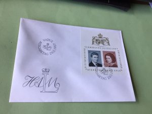 Liechtenstein Prince Hans Adam Marriage 1967 first day  stamps cover Ref 52264