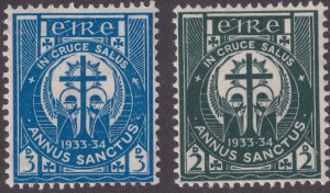 Sc# 88 / 89 Ireland 1933 Holy Year complete set MNH CV $11.25