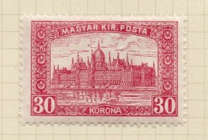 Hungary 1922-23 Early Issue Fine Mint Hinged 30k. NW-195189