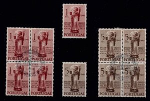 PORTUGAL 1949 MHNG Art History Congress Block of 4 full set 1st day postmark B