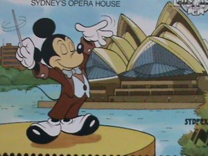 DISNEY-GRENADA STAMP 1988- SYDPEX'88 TRAVEL TO AUSTRALIA -STAMP MNH SET  VF