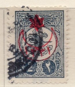 Turkey 1915 Early Issue Fine Used Star and Moon Optd 2p. 009600