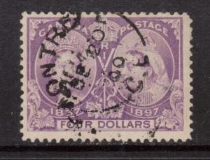 Canada #64 VF Used With CDS Cancel **With Certificate**