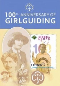 Sierra Leone- Girl Guiding 100th Anniversary Stamp  S/S MNH