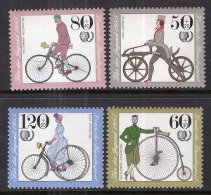 Germany B630-B633 Bicycles MNH VF