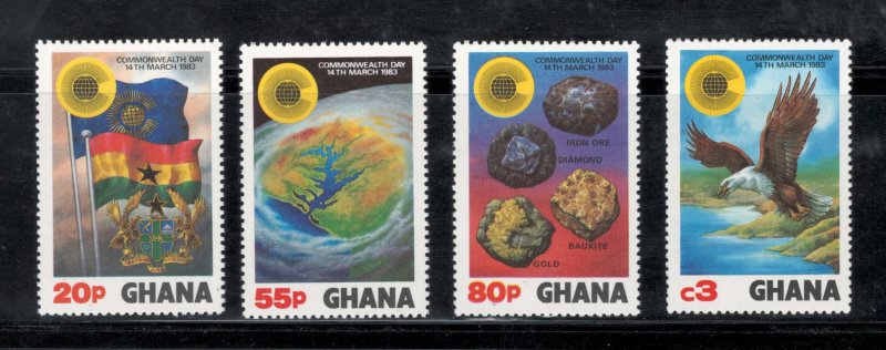 Ghana 1983 Commonwealth Day Scott # 822 - 825 MNH