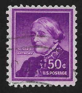 US #1051a 50c Susan B Anthony