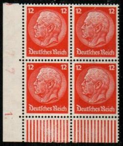 Germany Scott 393 Mint NH block (Catalog Value $68.00)