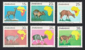 Zimbabwe Duikers Antelopes 6v SG#718-723