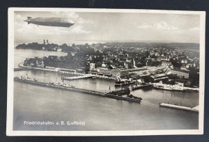 1933 Germany RPPC Postcard Cover To Switzerland Graf Zeppelin LZ 127 In Flight