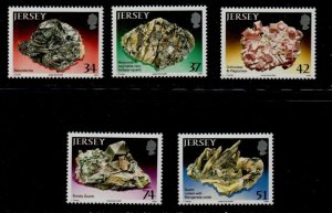Jersey Sc 1242-1246 2007 Minerals stamp set mint NH