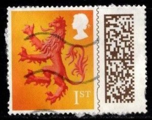 Scotland - 2022 Lion Rampant Barcoded (Off Paper) - Used