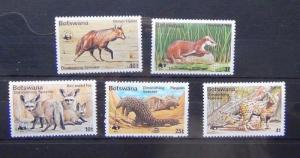 Botswana 1977 Diminishing Species set MNH ANIMALS