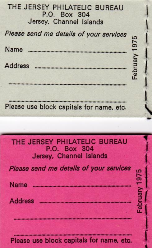 Jersey 1975 Royal Jersey Militia Booklet 10p and 20p (2) MNH