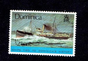 DOMINICA SCOTT#434 1975 ROYAL MAIL STEAMER YARE - MNH