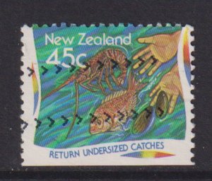 New Zealand #1266 used 1995 environmental protection 45c return undersized catch