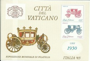 Vatican City   SS   Mint NH VF  1985  PD