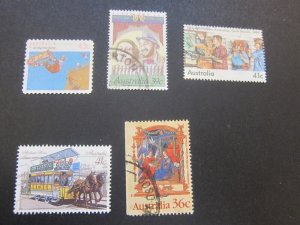 Australia 1990 Sc 1119,1142,1153,1154,1159a FU