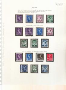 SCOTLAND WILDING/MACHIN 1958-1970 COMPLETE UMM/MNH