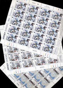 Jersey 1993 Europa 2xsheets MUH