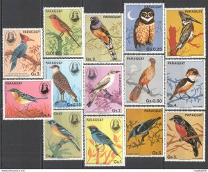 Pec120-1,152-3 1983,1985 Paraguay Fauna Birds Audubon Mnh