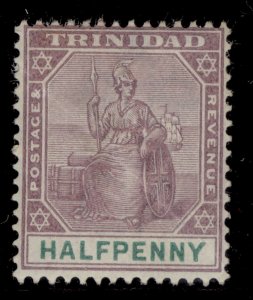 TRINIDAD QV SG114, ½d dull purple and green, M MINT.