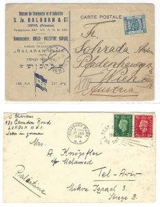 PALESTINE 1923 JAFFA ADVERTISING POST CARD FRANKE 2 MILS NITI TRI LINGUAI