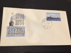 Iceland 1964 Iceland steamship company first day issue postal cover Ref 60315 