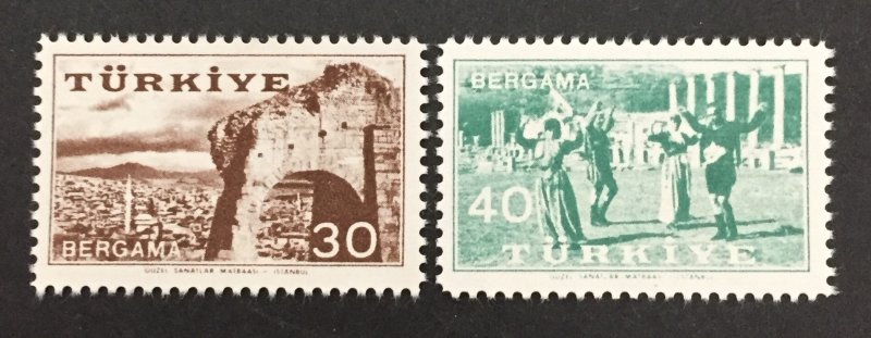 Turkey 1957 #1244-5, Kermis At Bergama, MNH.