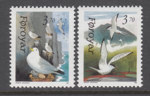 Faroe Islands 224-225 Birds MNH VF