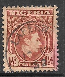 Nigeria 55: 1.5d George VI, used, VF