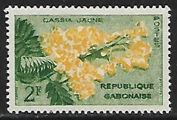 Gabon # 156 - Yellow Cassia - unused**.....{GR44}