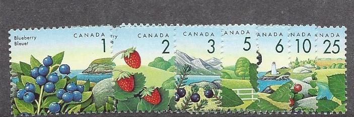 Canada, 1349-55, Various Berries Singles, **MNH**