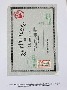 LUNDY: CERTIFICATE PRODUCED BY LCC
