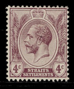 MALAYSIA - Straits Settlements GV SG197, 4c dull purple, LH MINT.